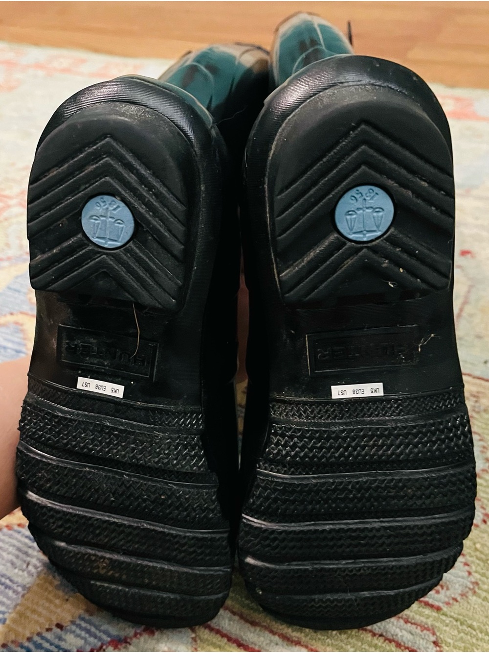 Hunter Tall Gloss Waterproof Rain Boots in Black - Picture 9 of 10